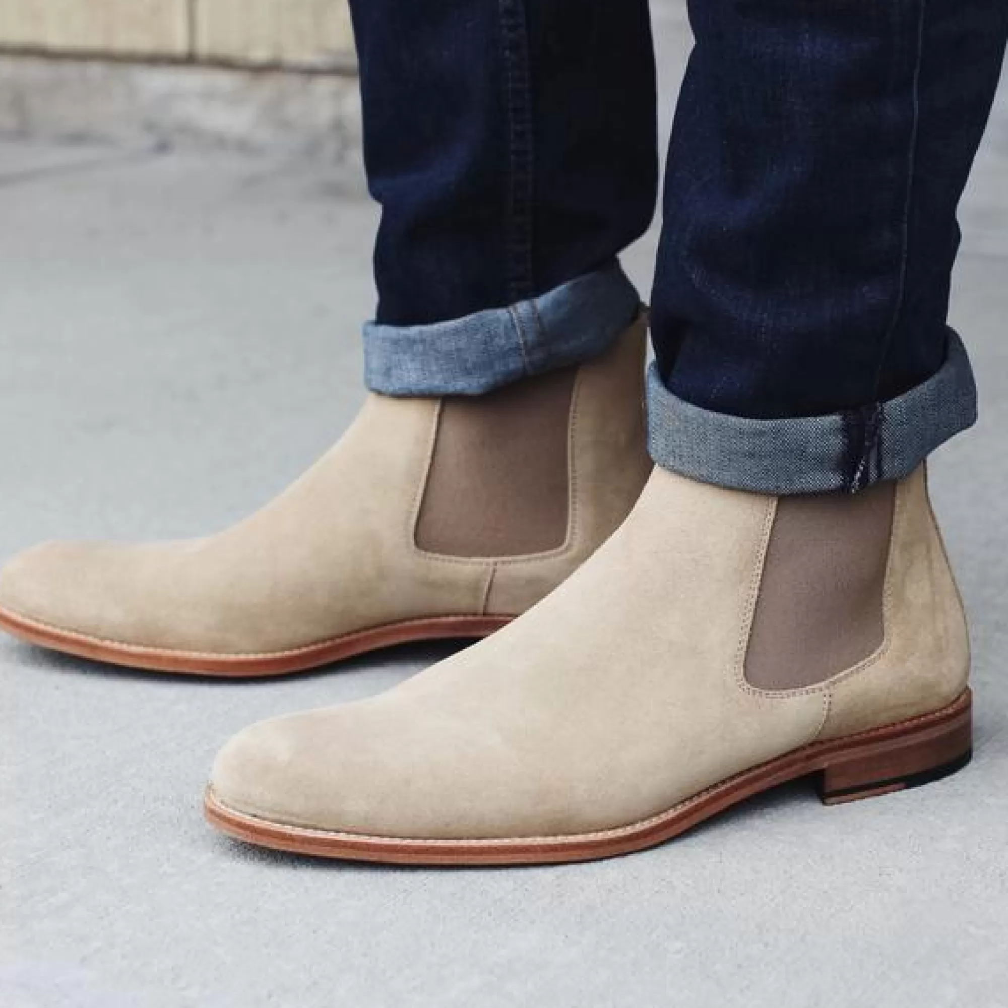 the_jude_boot_in_tonal__mens_beige_chelsea_boot__taft_5.webp Flash Sale TAFT The Jude Boot In Tonal - Men'S Beige Chelsea Boot |